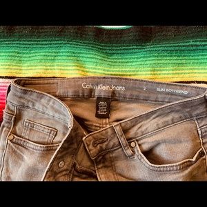 Calvin Klein Slim Boyfriend High Rise Jeans